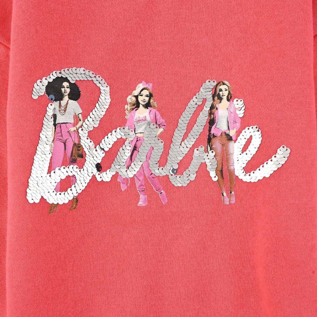 Girls Fleece Sweatshirt - Hot Pink