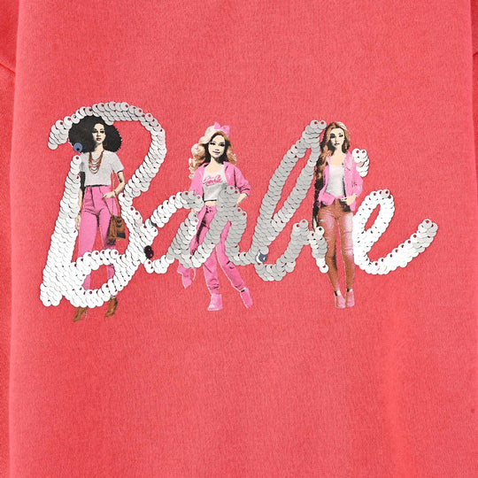 Girls Fleece Sweatshirt - Hot Pink