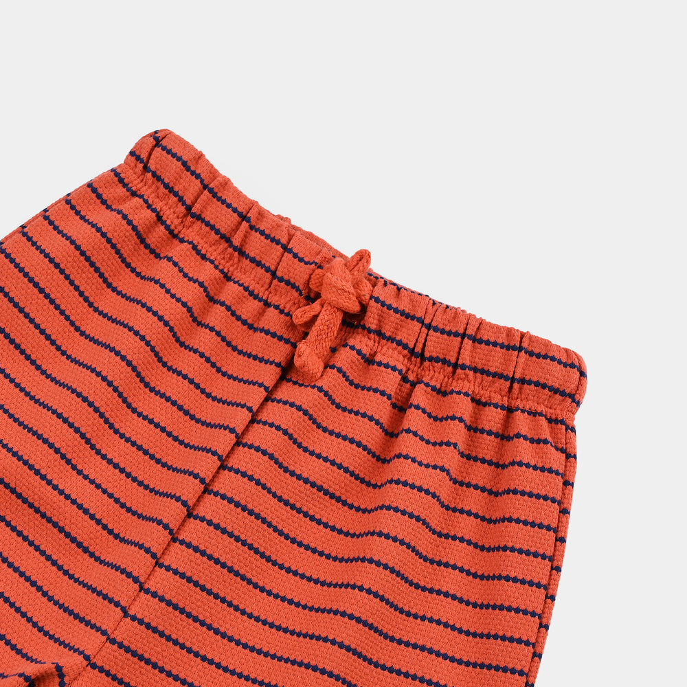Infant Boys Jacquard Short Every Day Funday-ORANGE