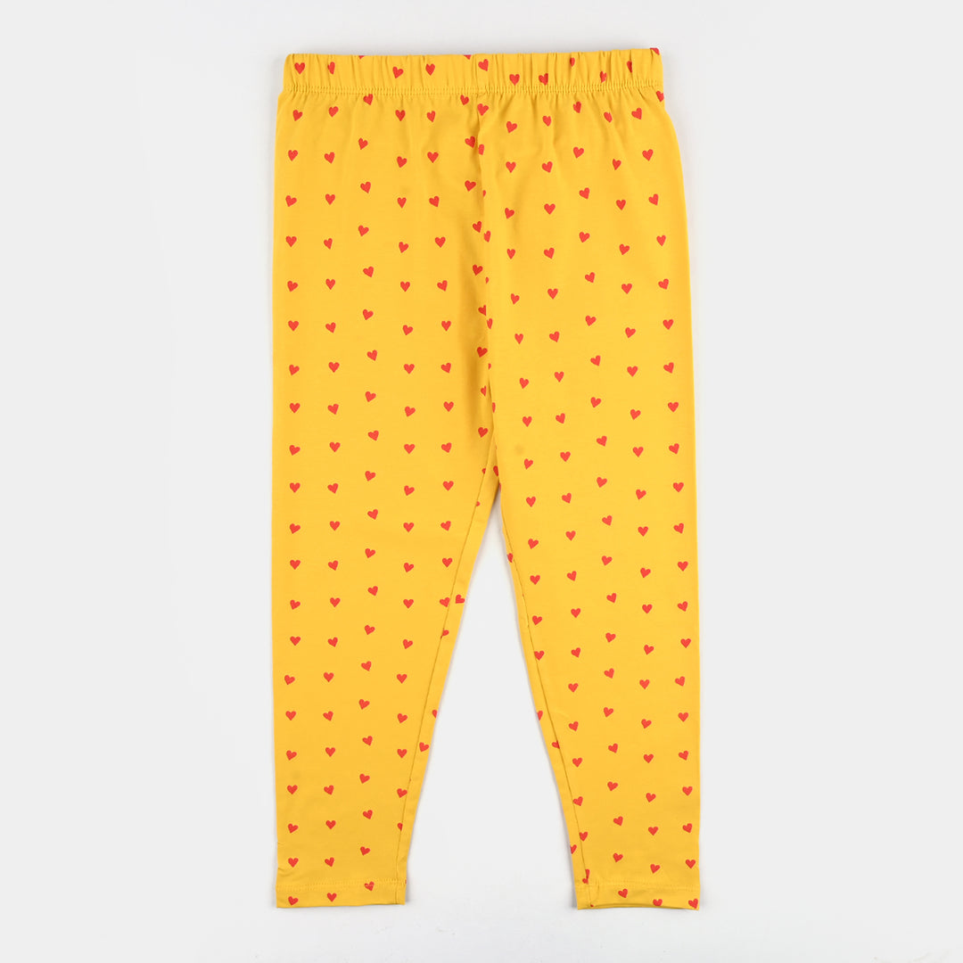 Girls Lycra Jersey Basic Tights - Light Lemon
