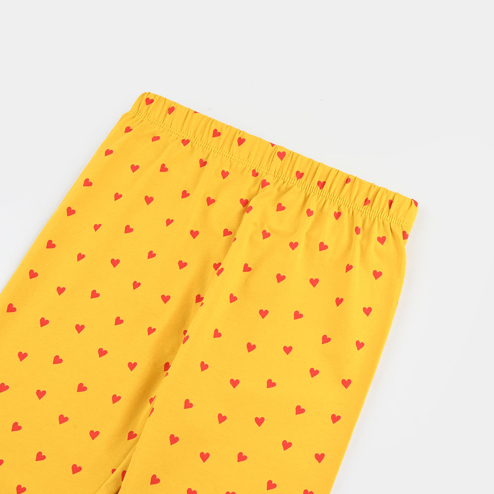 Girls Lycra Jersey Basic Tights - Light Lemon