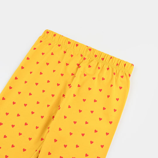 Girls Lycra Jersey Basic Tights - Light Lemon