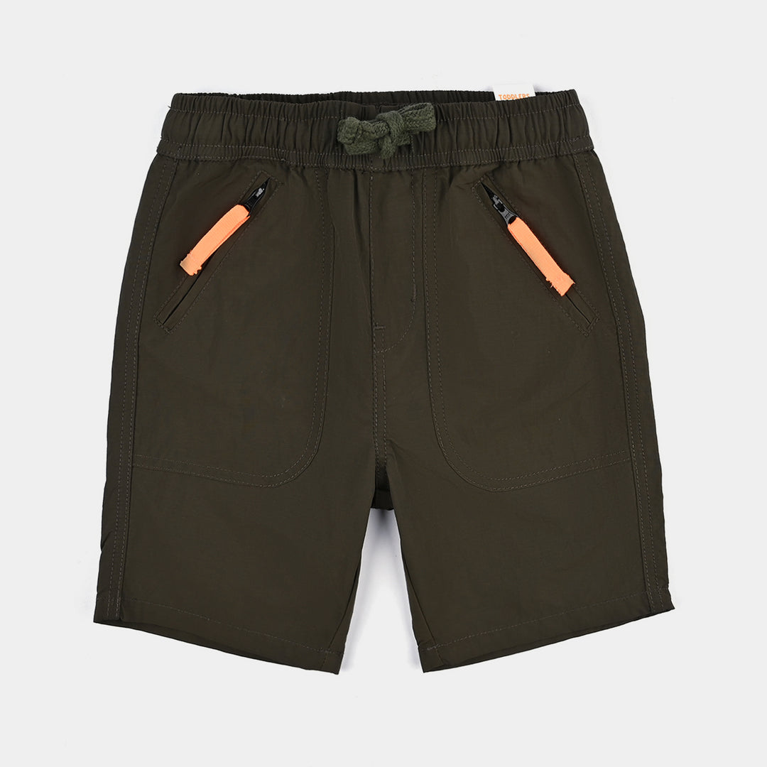Boys Cotton Twill Shorts (Staple) - Olive