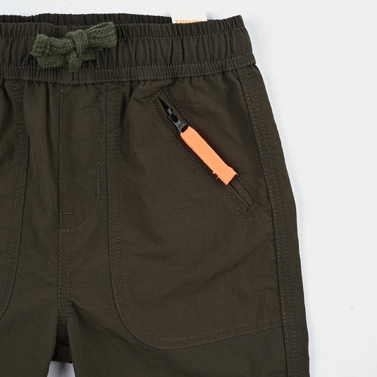 Boys Cotton Twill Shorts (Staple) - Olive
