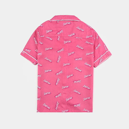Girls Viscose Nightwear-Pink