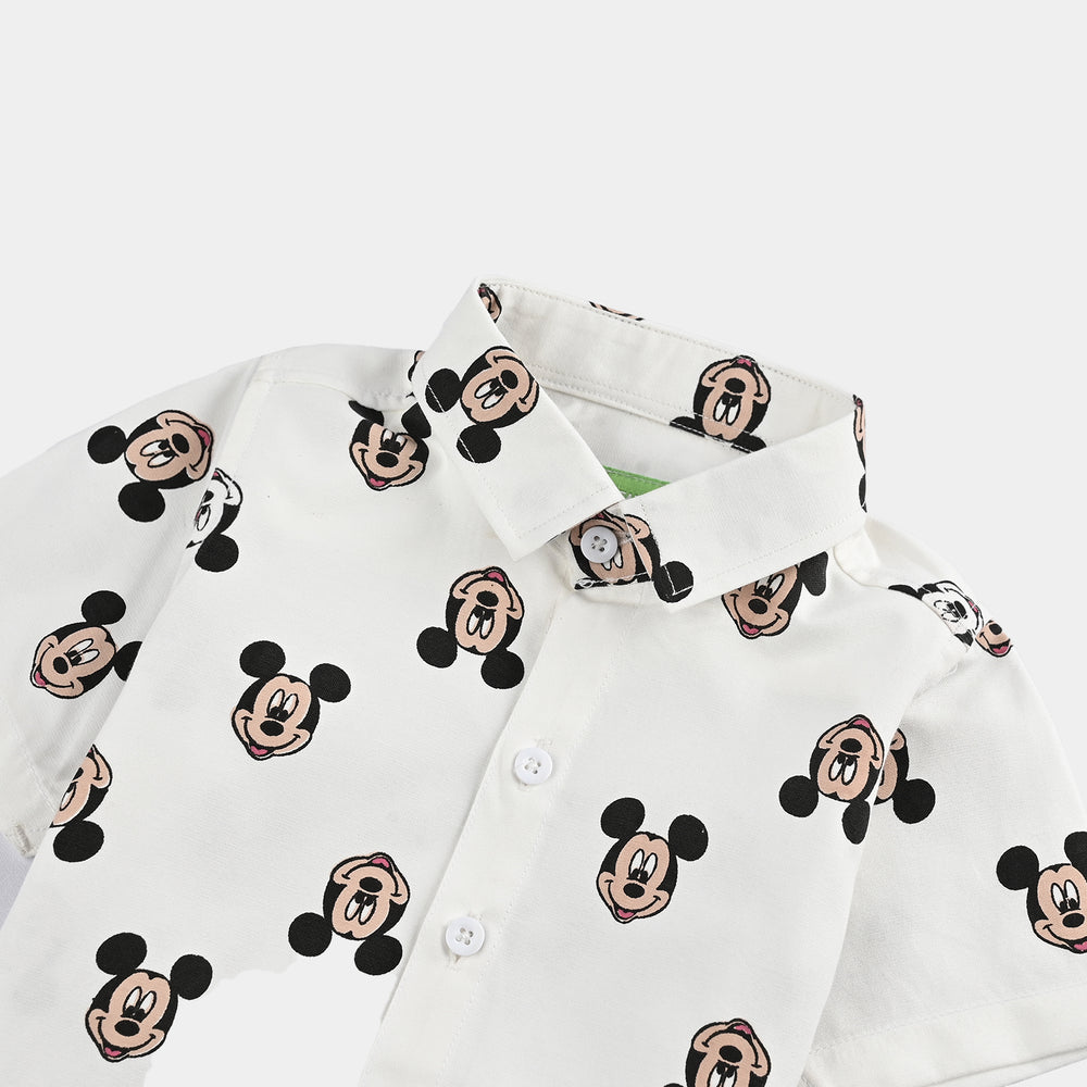 Infant Boys Oxford Basic Casual Shirt - White