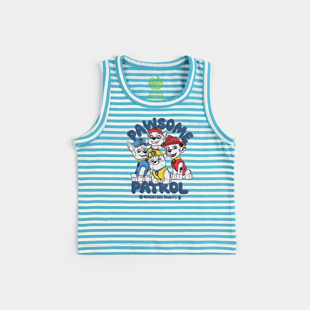 Infant Boys Yarn Dyed Sando-Blue Stripe