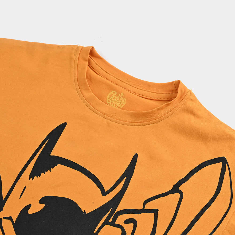 Boys Lycra Jersey T-Shirt H/S-GOLDEN