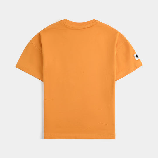 Boys Lycra Jersey T-Shirt H/S-GOLDEN