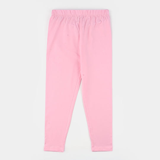 Girls Lycra Jersey Tights Basic- Pink