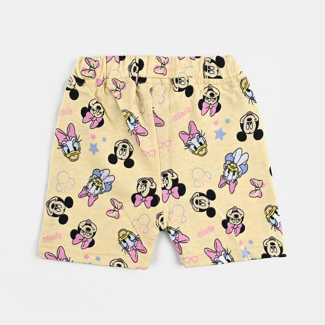 Girls Lycra Jersey Short-Lemon