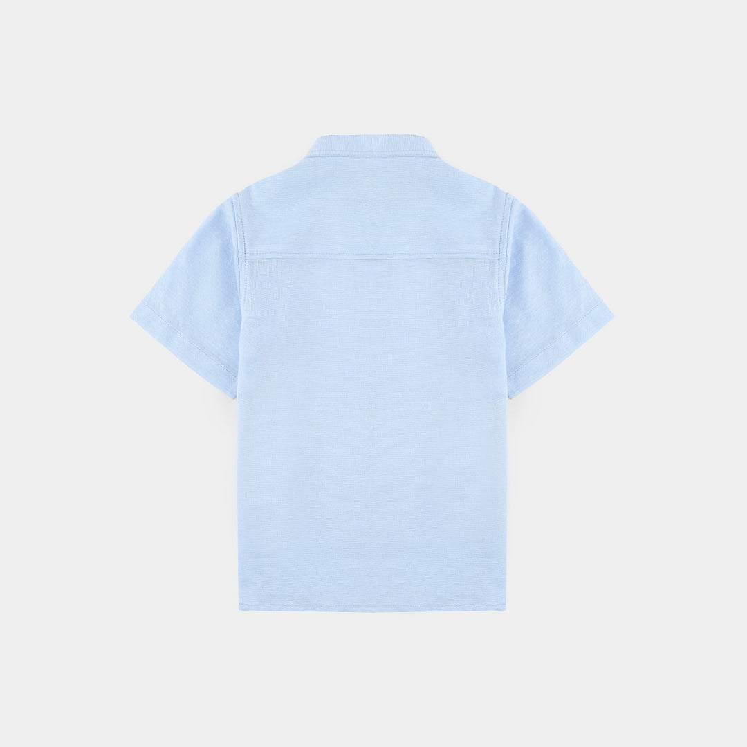 Infants Boys Oxford Shirt - Light Blue