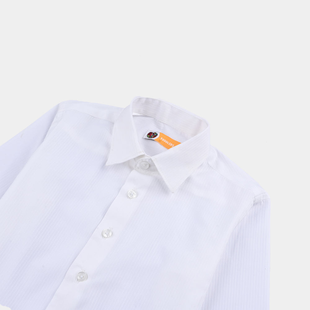 Boys Cotton Formal Shirt  - WHITE