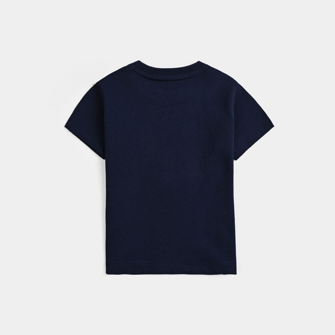 Infant Boys Cotton Jersey T-Shirt Marshall-NAVY