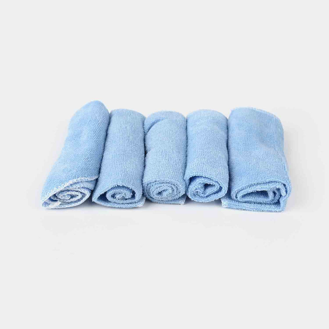 5PCS FACE TOWEL -1074-BLUE