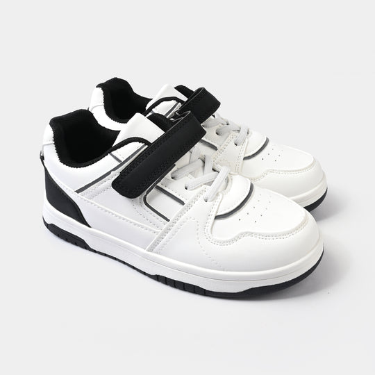 Girls Sneakers 417-7-White/Black