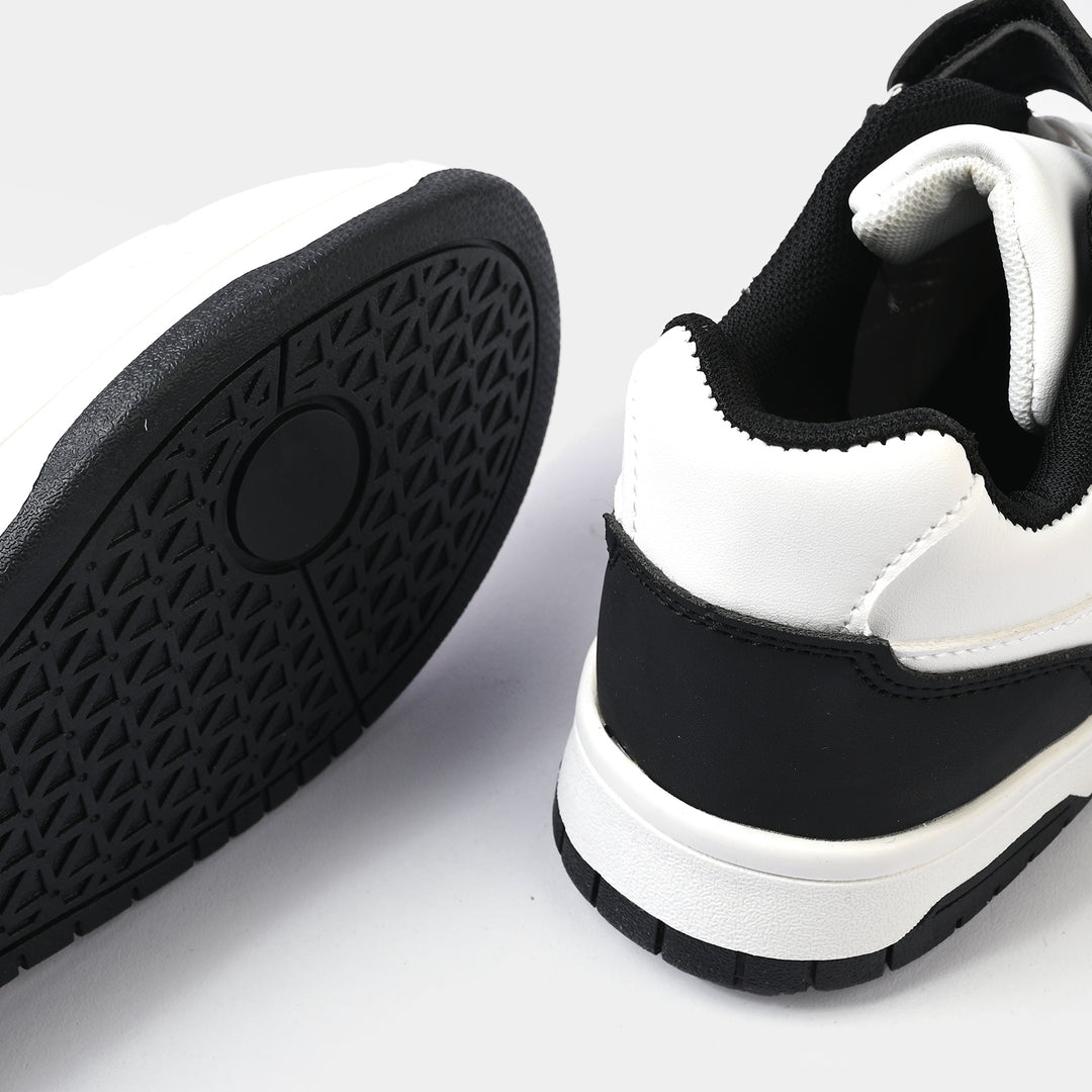 Girls Sneakers 417-7-White/Black