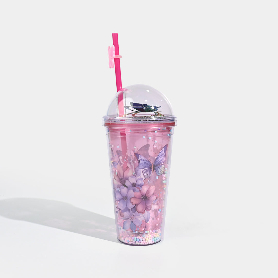 Acrylic Straw Mug/Cup | 450ml