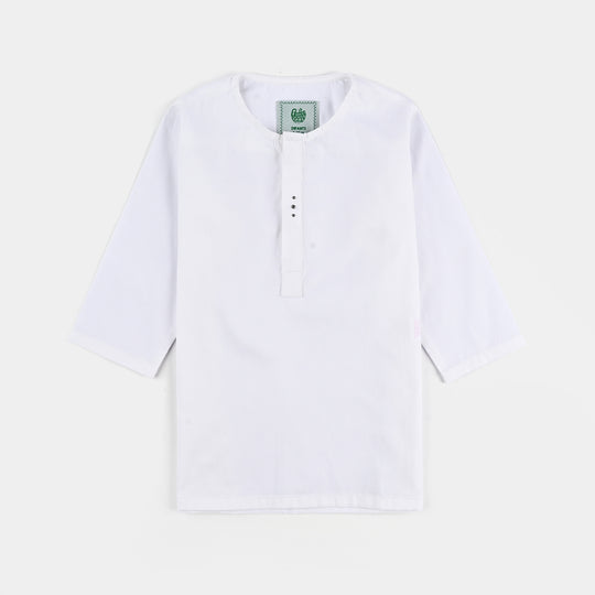 Infant Boys (Azadi) 3 Piece Suit – White