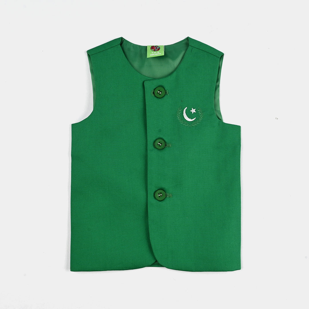 Infant Boys (Azadi) 3 Piece Suit – White