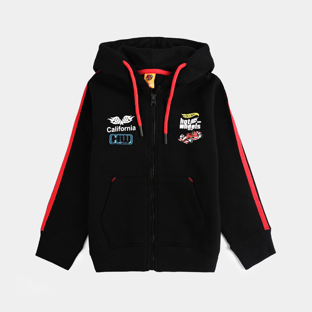 Boys Fleece Jacket (Hot Wheels) - Black