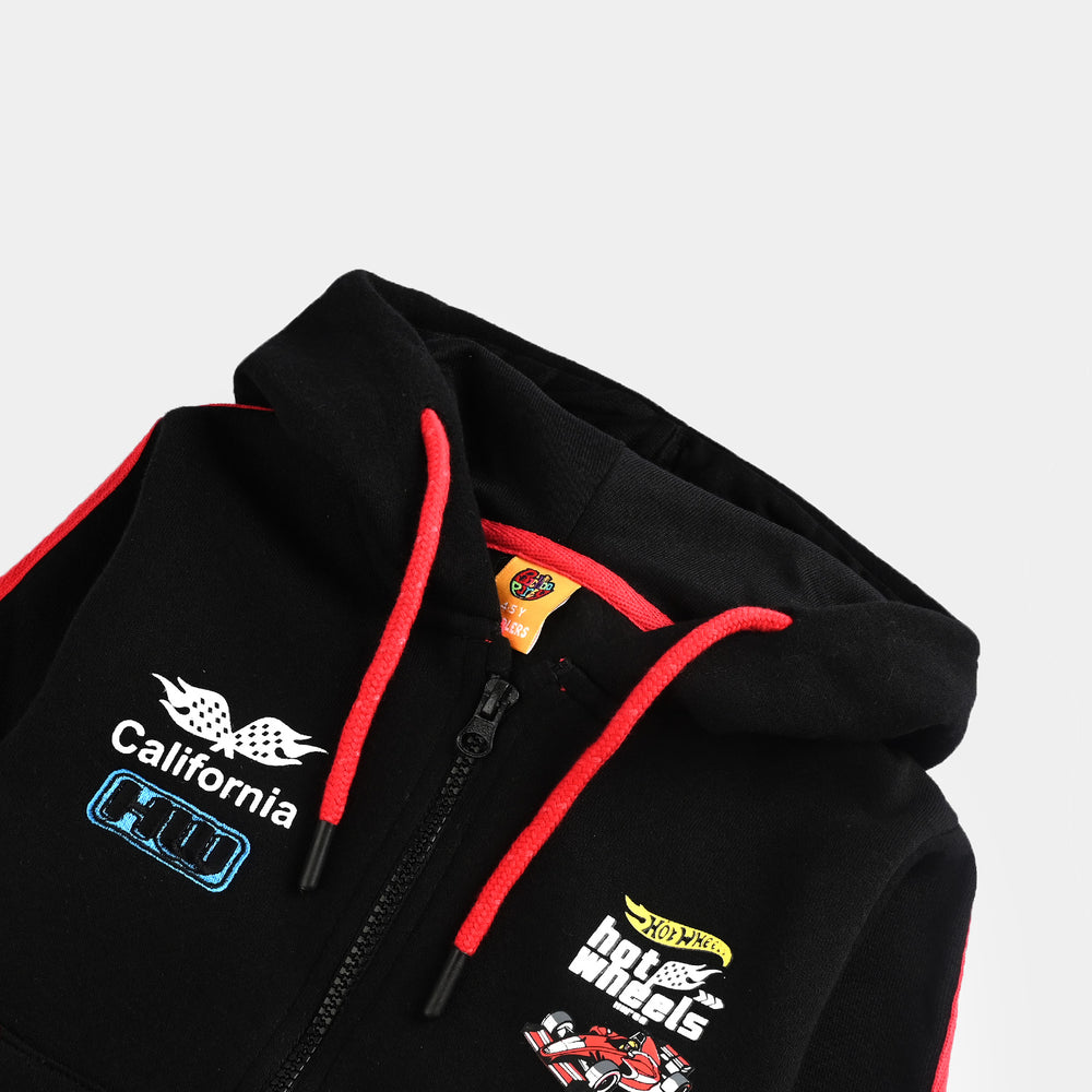 Boys Fleece Jacket (Hot Wheels) - Black
