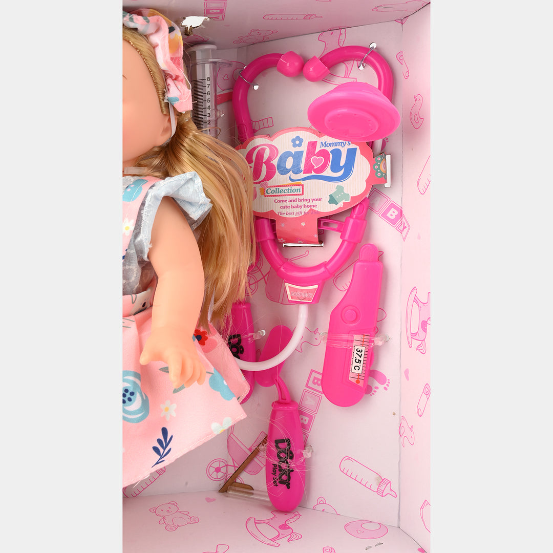 Baby Feeder Doll With Doctor Kit