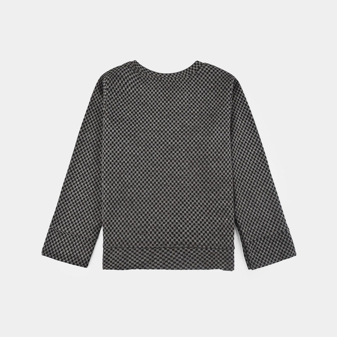 Boys Jacquard 2 Piece - GREY