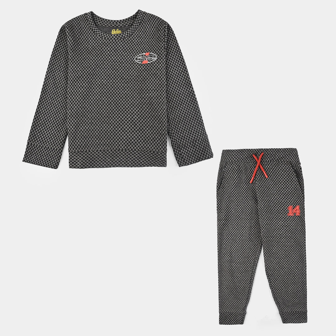Boys Jacquard 2 Piece - GREY