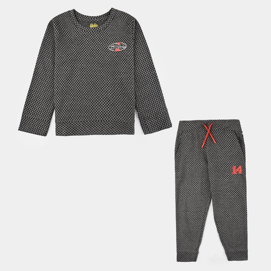 Boys Jacquard 2 Piece - GREY