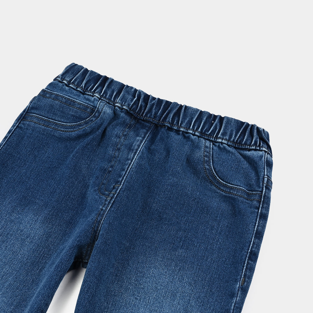 Girls Denim Stretch Jeggings Basic - Mid Blue