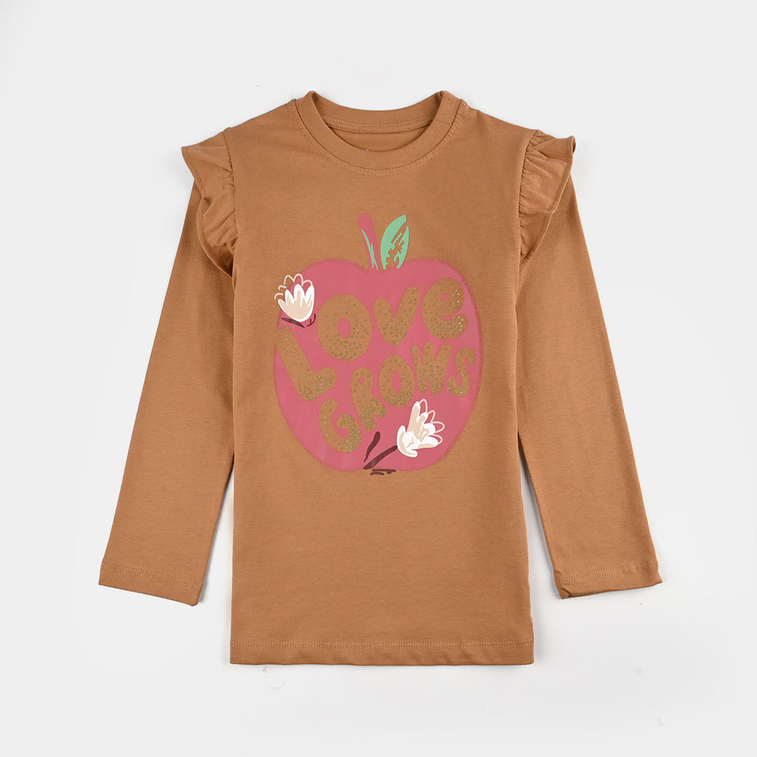 Girls Jersey/Terry T-Shirt F/S LOVE GROWS