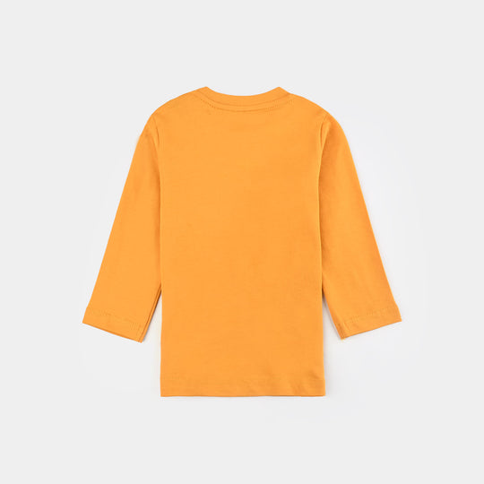 Infant Girls Jersey/Terry T-Shirt (BEST FRIENDS) - Yellow