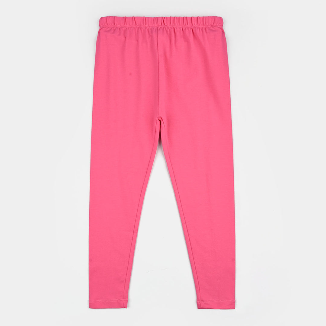 Girls Jersey/Terry Tights -  Pink