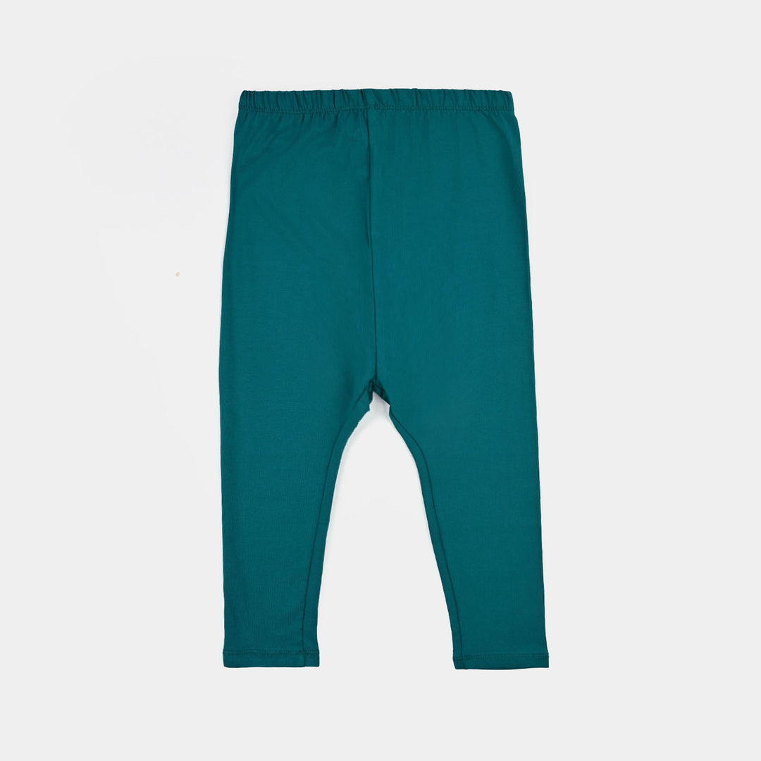 Infant Girls Jersey/Terry Tights - Green
