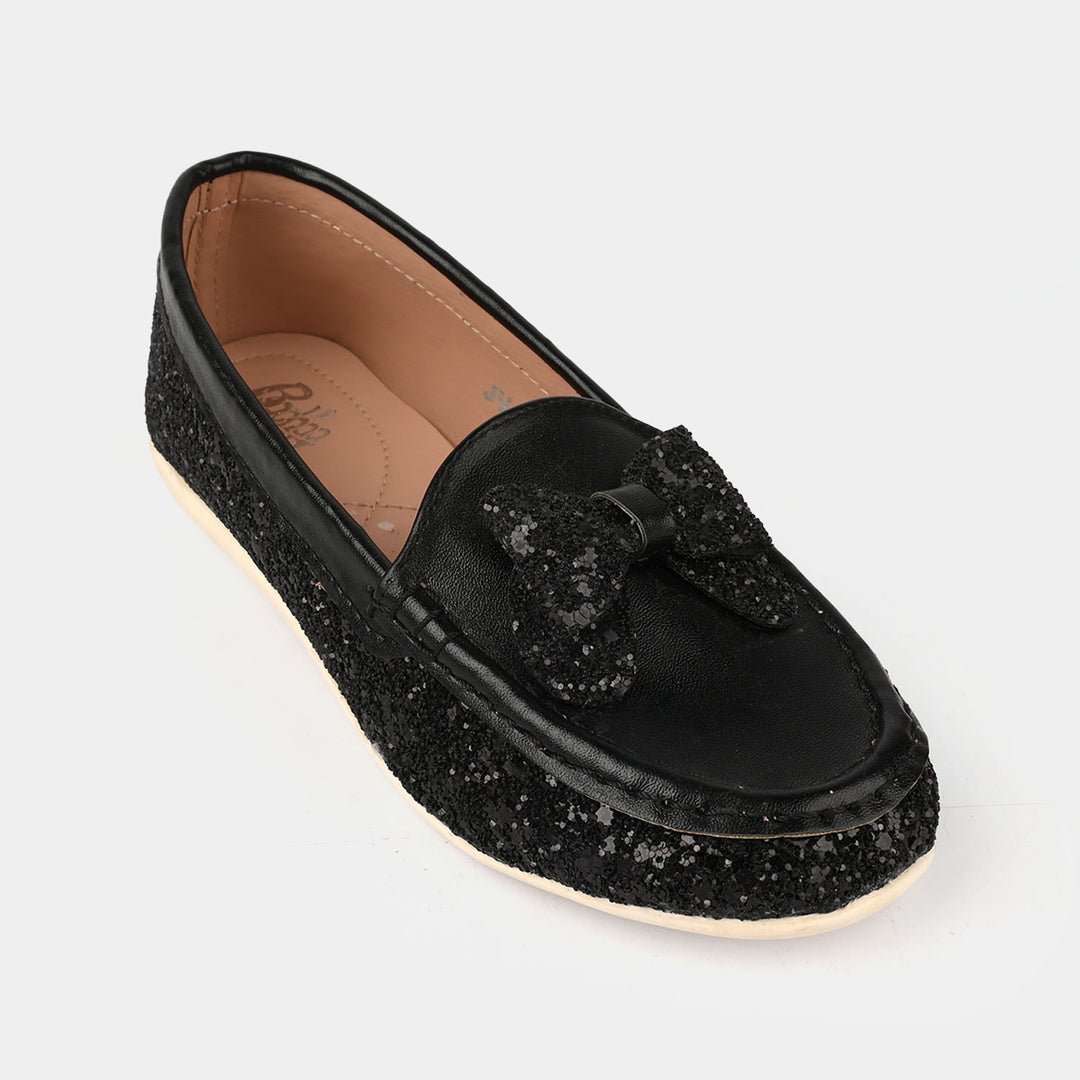 Girls Loafer JV-09-BLACK