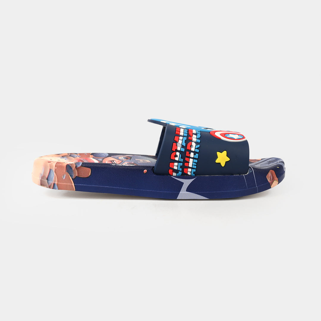 Boys Slippers 208-A9-NAVY