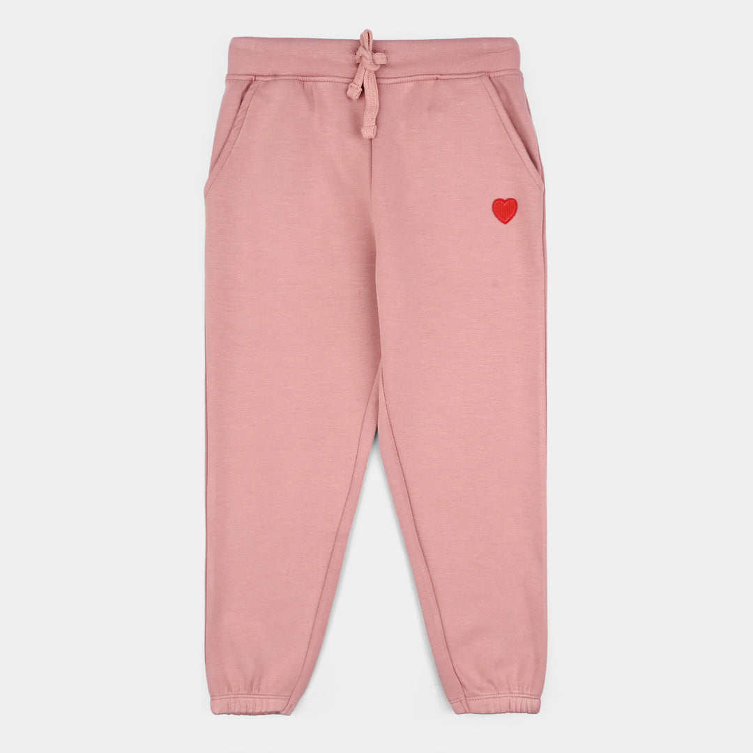 Girls Microfiber Interlock Pajama HEARTS-PINK