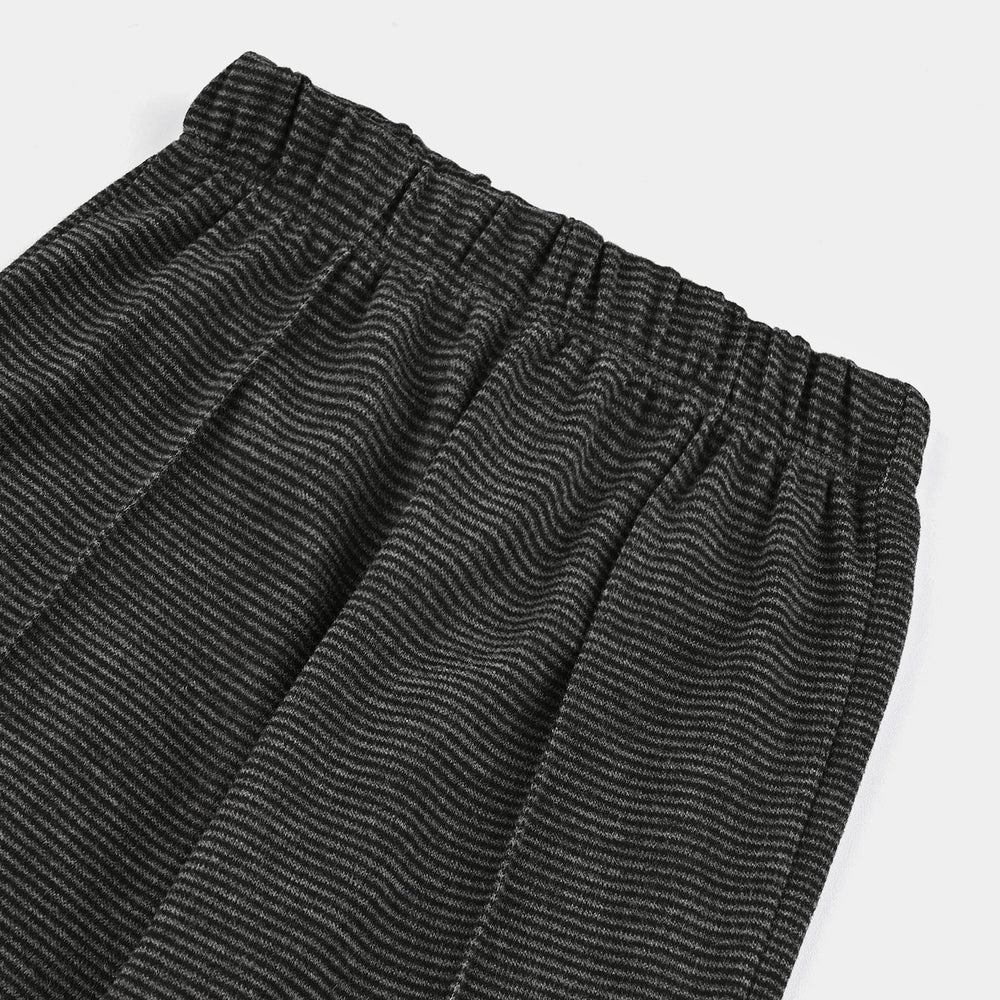 Girls Rib Tights Stripes - Black