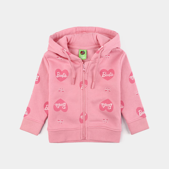 Infant Girls Fleece Jacket - Candy Pink