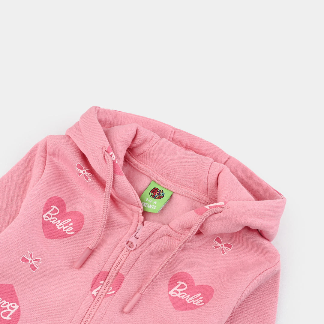 Infant Girls Fleece Jacket - Candy Pink