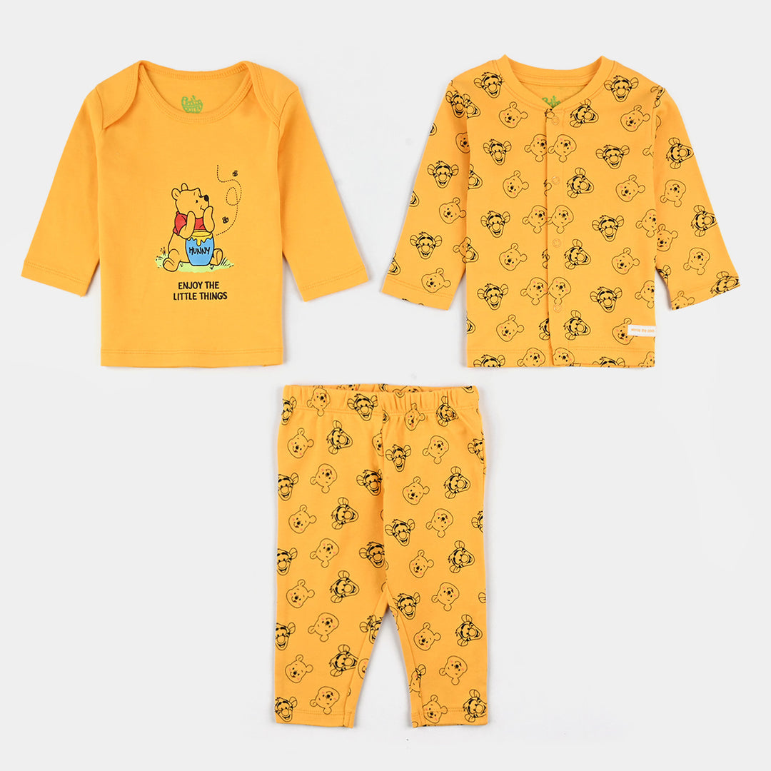 Infant Boys Cotton Interlock 6 Piece Set - Yellow