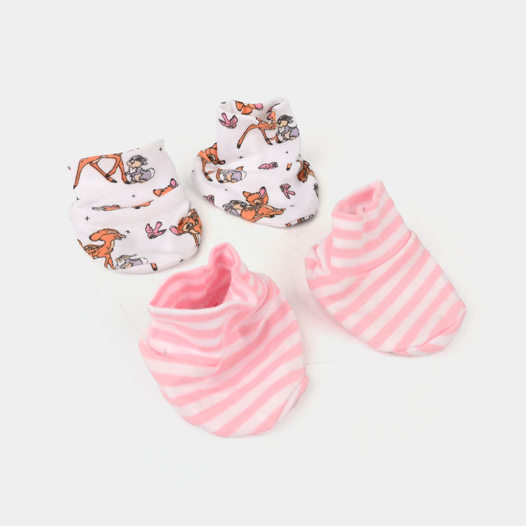 Baby Girl Mittens – 2 Pairs (Newborn)