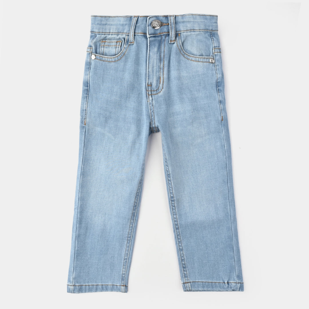 Girls Denim rigid Basic Pant - LIGHT BLUE