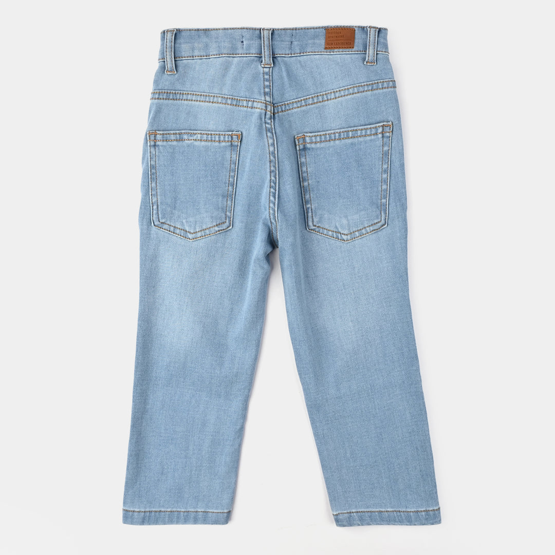Girls Denim rigid Basic Pant - LIGHT BLUE