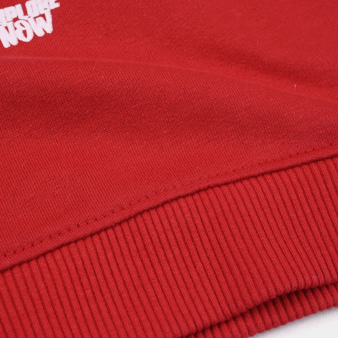 Infant Boys Cotton Terry Sweatshirt - Red