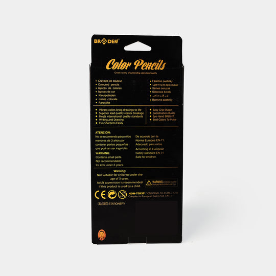 Braden Color Pencils | Premium Quality | 12PCs