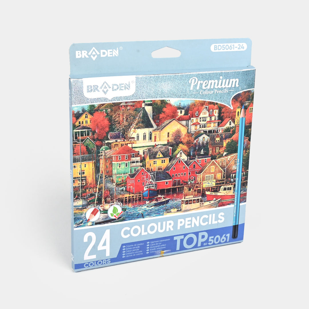 Braden Color Pencils 24PCs For Kids