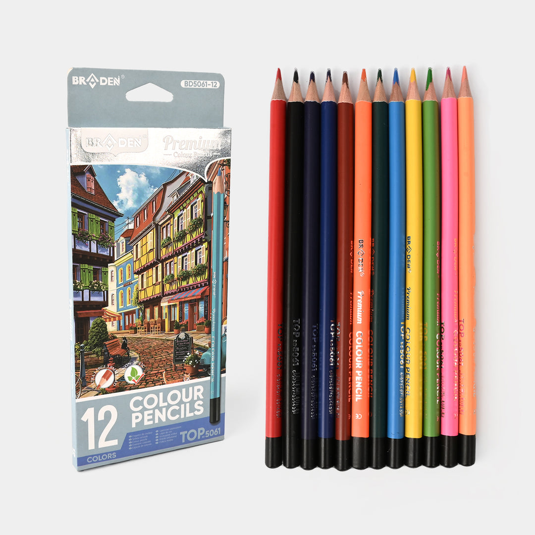 Braden Color Pencils 12PCs For Kids