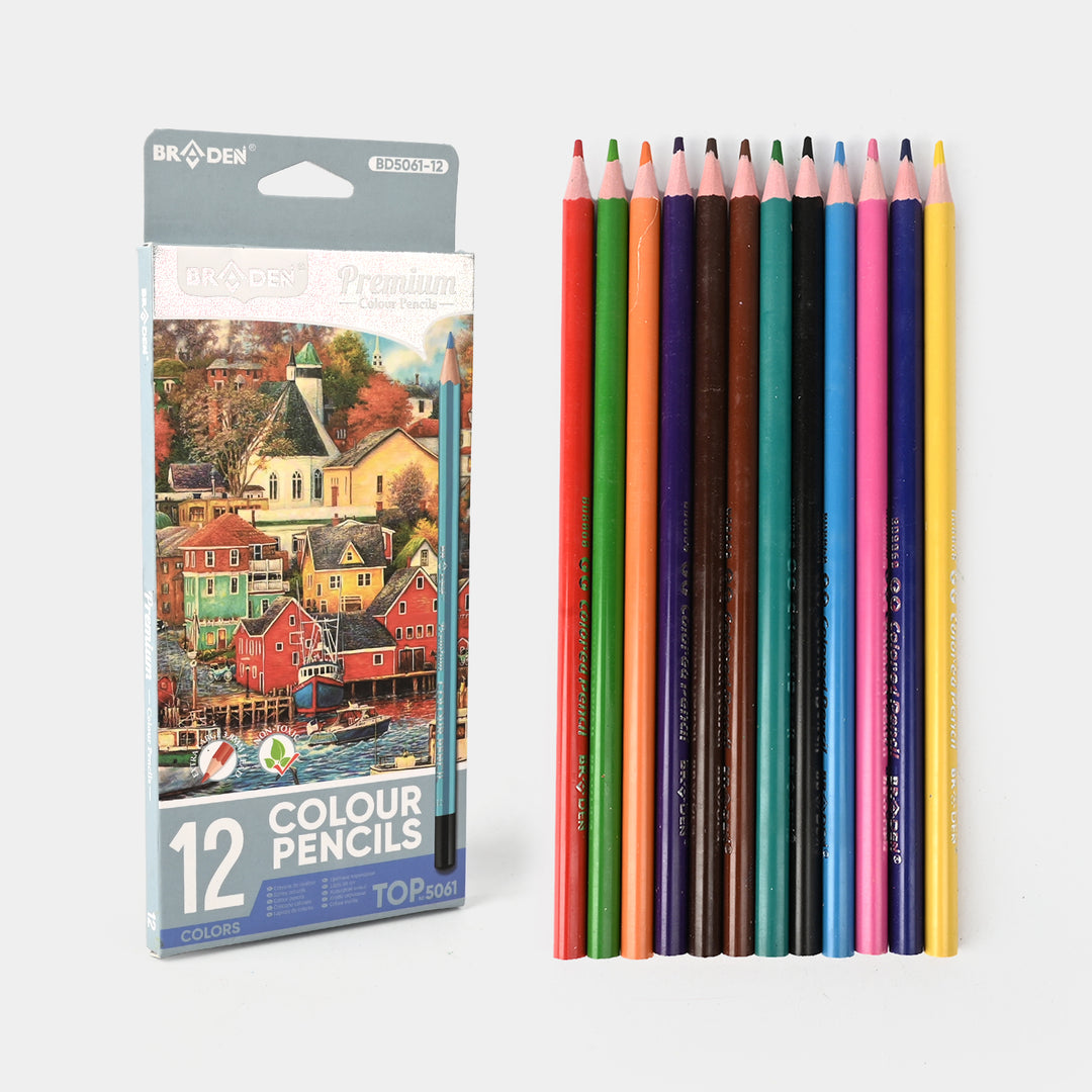 Braden Color Pencils 12PCs For Kids